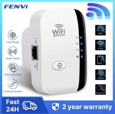 FENVI N300 WLAN Repeater 2,4 GHz 300 Mbps Wireless-N mit 1x LAN (RJ-45)