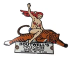 Vintage Harley Davidson Motorcycles Sign - Boutwell's Porcelain Gas Pump Sign