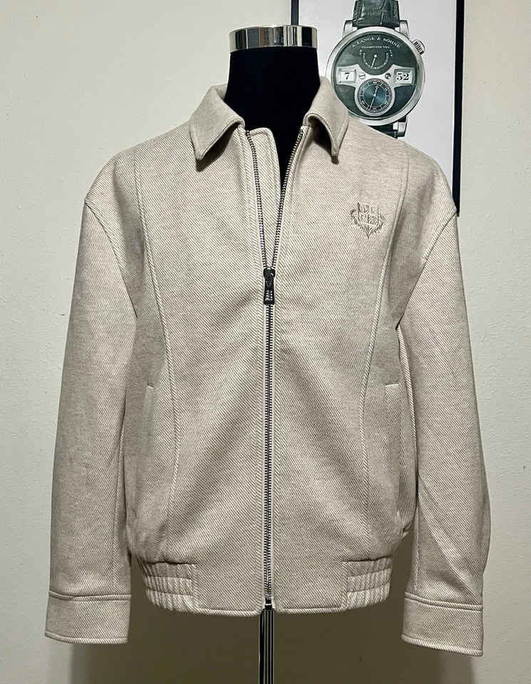 LORO PIANA - XL - Solid Creamy White 100% SOFT Cashmere Heavy Jacket Coat FLAW - Image 3 of 4