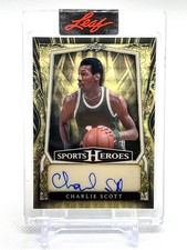 2025 Charlie Scott 1/1 Auto Super Prism GOLD Leaf Metal Sports Heroes (Sealed)