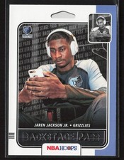 Jaren Jackson Jr. 2019-20 Hoops #6 Back Stage Pass Memphis Grizzlies