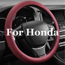 14.5-15 in Non-Slip Steering Wheel Cover for Honda Ridgeline Accord Clarity Red