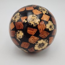 Vintage Resin Mosaic Handmade Decorative Orb Sphere Art Ball 4 Inch