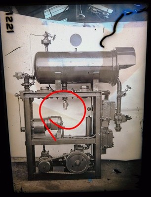 Edwardianische Glasnegativplatte 1221 Industrial Engineering Machine um 1905