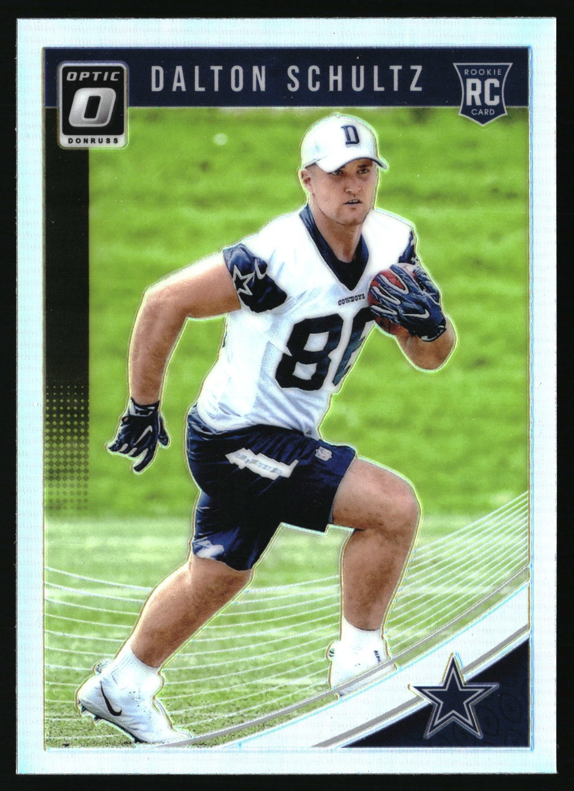 2018 Donruss Optic NFL Football #137 Dalton Schultz Holo Rookie