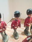 6 Pre War Elastolin Composition British Marching Soldiers with Officer 10.5cm — photo 4