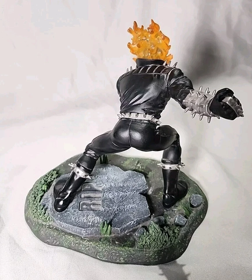 Estatua Ghost Rider de Corgi escala 1:12 edición limitada #1579 de 2500! ¡Con caja! Foto 4 de 4
