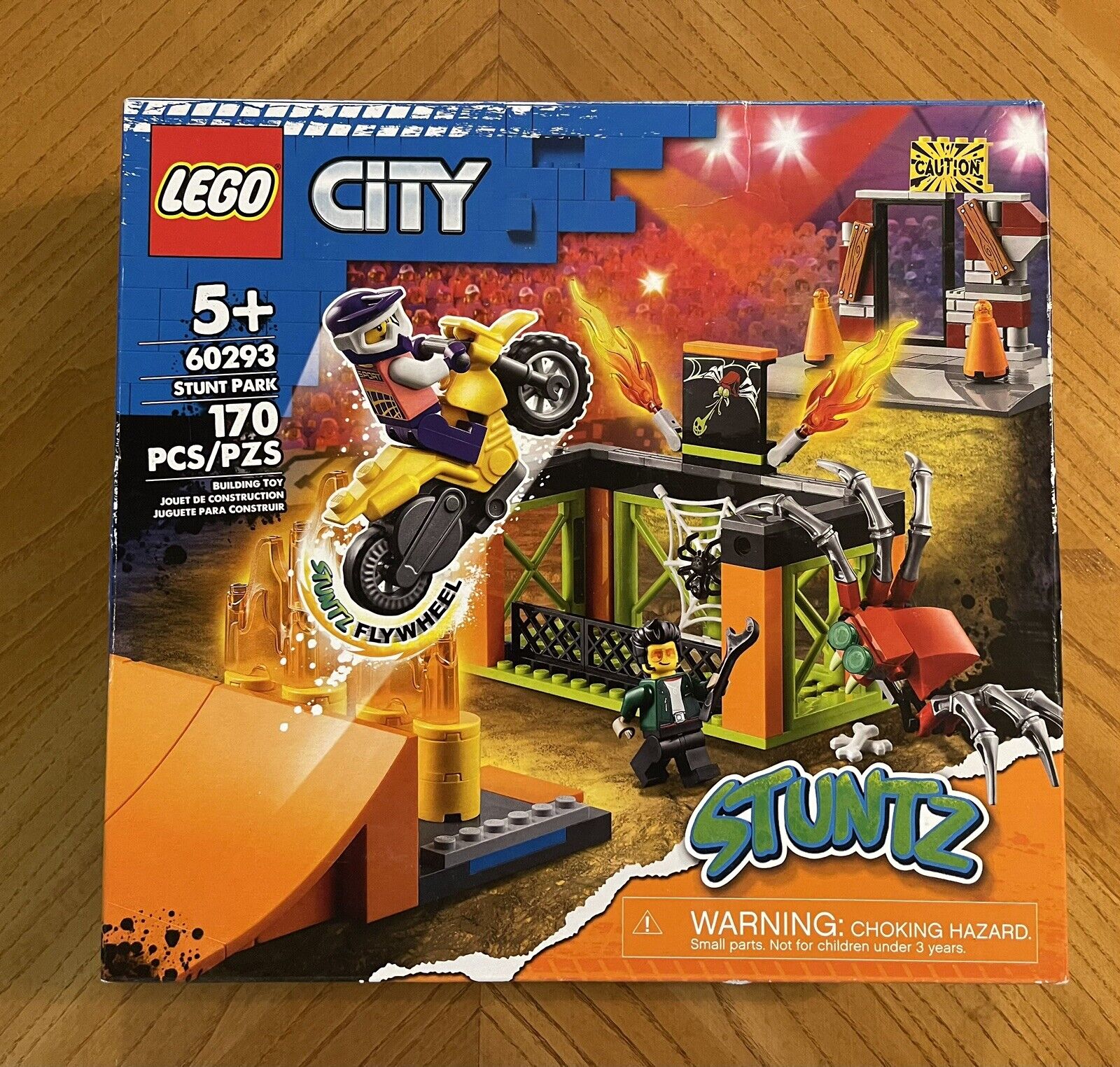 LEGO City Stuntz Stunt Park 60293 Multicolor 170 Pcs Motorcycle Building Toy TI