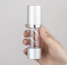 Airless Pump Bottles, Cream/Shampoo/Makeup Containers, Travel Size! 3x$15