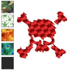 Skull Crossbones Art, Vinyl Decal Sticker, 40 Patterns  3 Sizes, 995