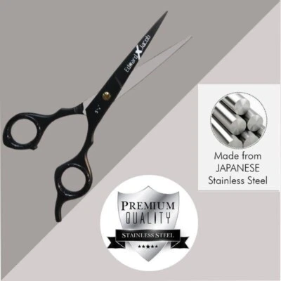 EDWARD X JACOB Professional Hairdressing Scissors 5" 1/2 Barber Salon Hair Cutting RAZOR Sharp