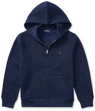 NWT, Boys Polo Ralph Lauren Navy Hoodie. Size XL 18-20 . Approx 170 European