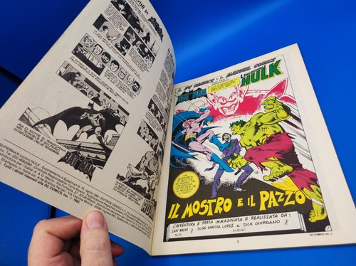 BAT-MAN contro HULK albo Cenisio 1982 speciale grande formato DA COLLEZIONE - Imagen 2 de 6