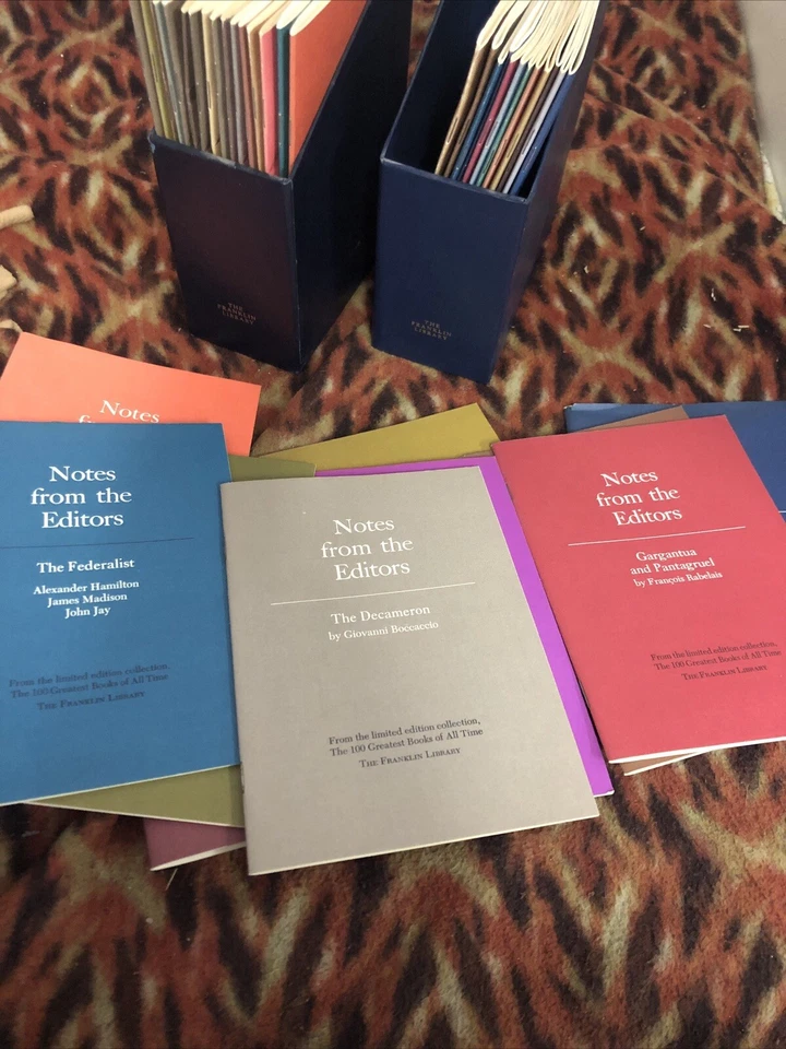 Franklin Library 100 Greatest Books of all Time NOTES FROM THE EDITORS Lot of 39 - Image 4 of 4