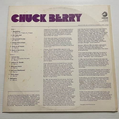 Chuck Berry Greatest Hits Vinyl Record 12” 33 RPM 9124 202 Chess 1977 - Picture 22 of 24