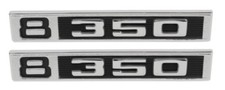 69-72 Chevygmc C10 Truck Lh Rh V8 350 Fender Emblems Pair W Fasteners 67