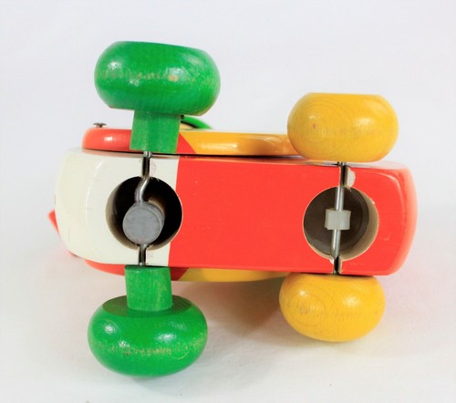 WALTER HOLZSPIELZEUG Nachzieh Ente Made in Western Germany 4 Räder, Vintage Kinder - Bild 8 von 10
