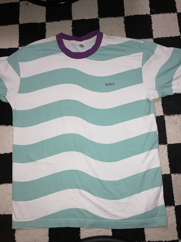 Golf Wang Wavy Stripe T-Shirt Size XL 