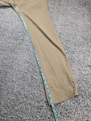 RSQ Jeans Men 31x32 Beige New York Slim Straight Medium Wash Low Rise Stretch - Picture 8 of 10