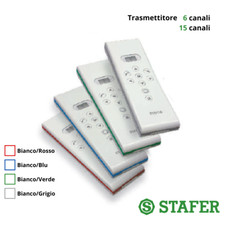 Radiocomando Trasmettitore STAFER telecomando 6 e 15 canali  Tapparelle a motore