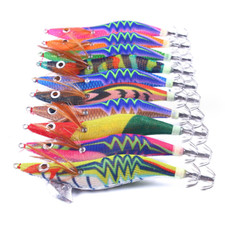 Fishing Squid Jigs Saltwater Lures Luminous Squid Bait Jig Hooks 2.5# 3.0# 3.5#