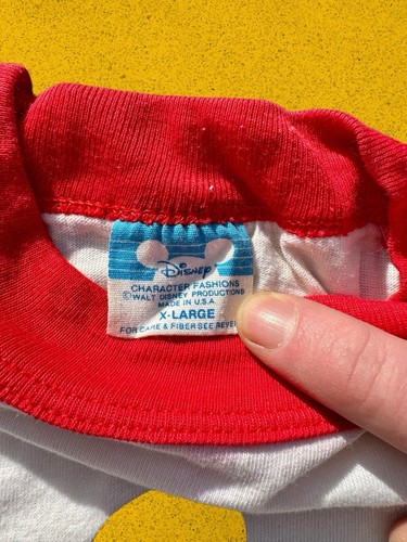Vintage 80’s Mickey Disney Retro Kids T-Shirt Size XL - Picture 4 of 8