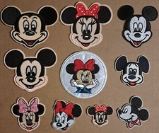 Mickey Mouse and Minnie Mouse Disney 10 ct. embroidered Iron on patch