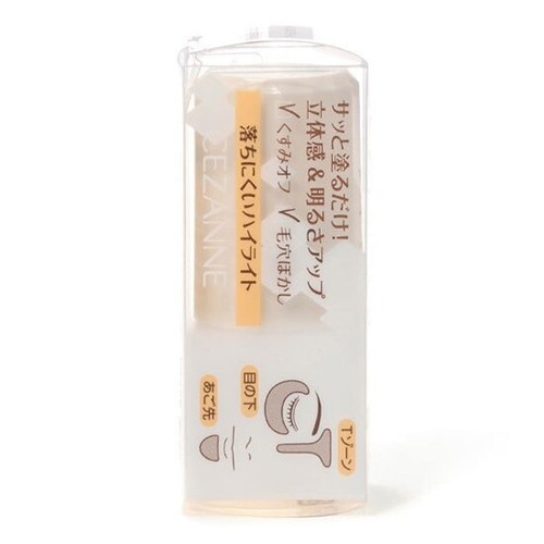 CEZANNE Highlighter Stick 5g 01 White with Pearl - Picture 3 of 5