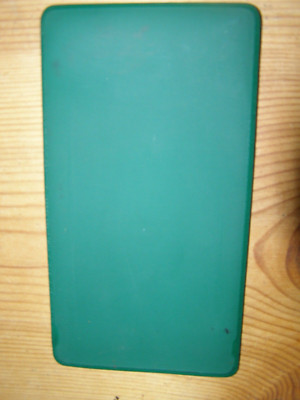 Boots Slimline dünnes grünes Vinyl Etui Halter für Sonnenbrille