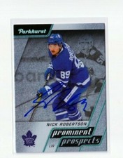 NICK ROBERTSON autographed '20/21 TORONTO MAPLE LEAFS 