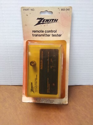 Rare Vintage 1980's Zenith Electronics Remote Control Transmitter Tester NOS