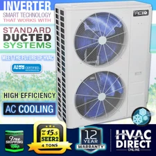 ACiQ 4 Ton 15.5 SEER2 Efficient Central Air Conditioner Inverter AC Unit