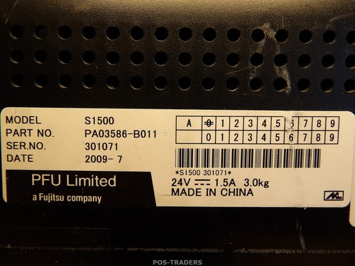 Fujitsu ScanSnap S1500 Color ADF Duplex Document Scanner - 65 741 SCANS / LINES - Afbeelding 10 van 11
