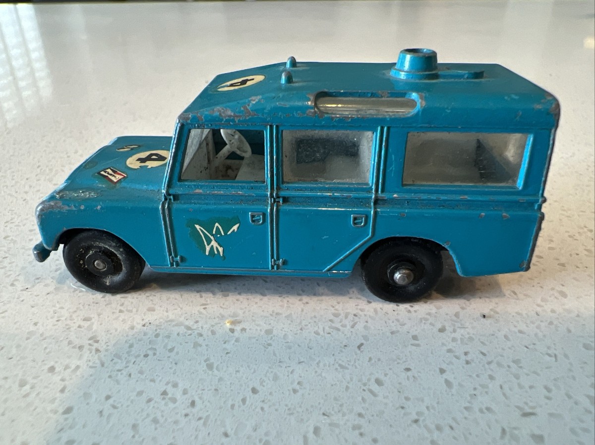 Matchbox Land Rover Safari - Modèle Miniature 1-75, Occasion, Fabrication Royaume-Uni