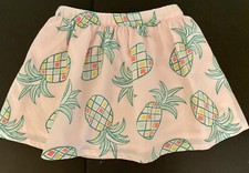 NWT Girls 6 Gymboree  ISLAND CRUISE Cotton PALE PINK fully lined PINEAPPLE SKIRT