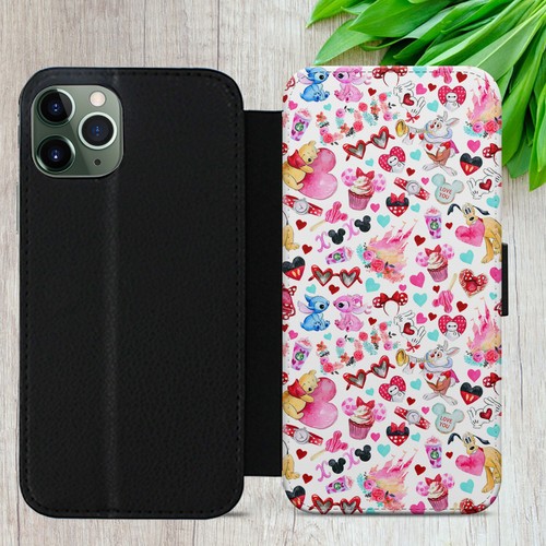 MICKEY MINNIE PATTERN CASE FOR IPHONE SAMSUNG PIXEL FLIP WALLET PHONE COVER GIFT - Picture 5 of 18