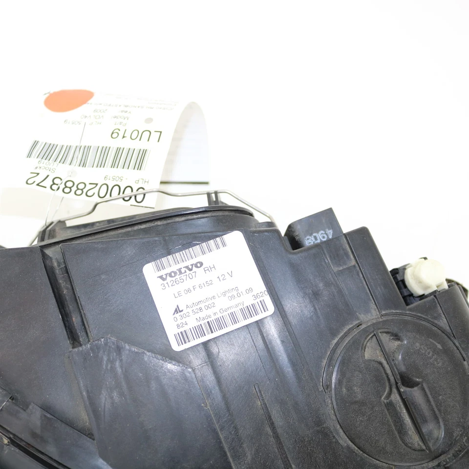 Conjunto de faros halógenos derechos Volvo OEM 31265707 para S40 V50 2008-2011 Foto 4 de 4