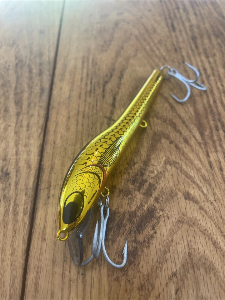 "Señuelos de pesca Predatek 100 mm 28 g oro negro escala Striper Plug 6"" Endurashok" Foto 3 de 4