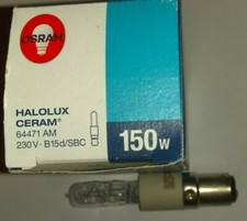 OSRAM Halolux Ceram Alogena B15d 100W 230V Chiaro 64496 Nuovo - Foto 12