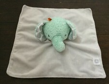 Boppy Baby Lovey Plush Elephant Gray Minky Chevron Striped