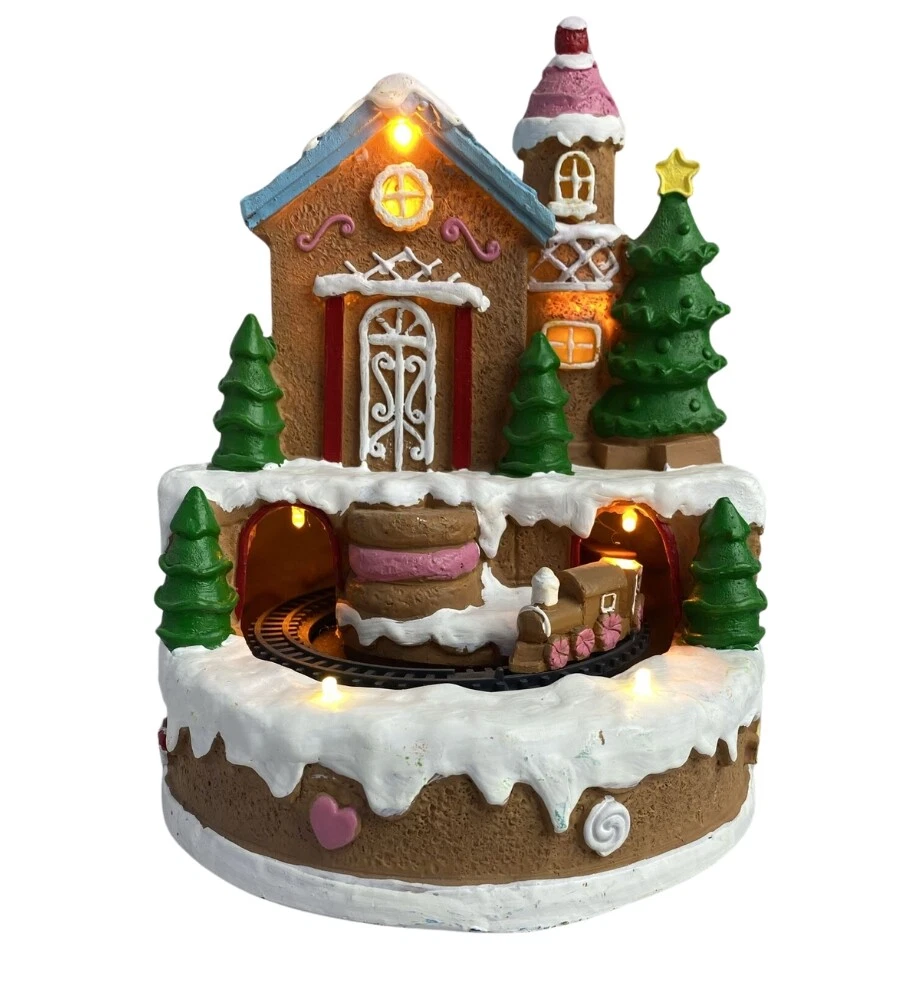 Kit Casa Natalizia Con Luci LED Villaggio Innevato | 1484 Pezzi Costruzione In ABS | Regalo Decorativo Per Collezionisti