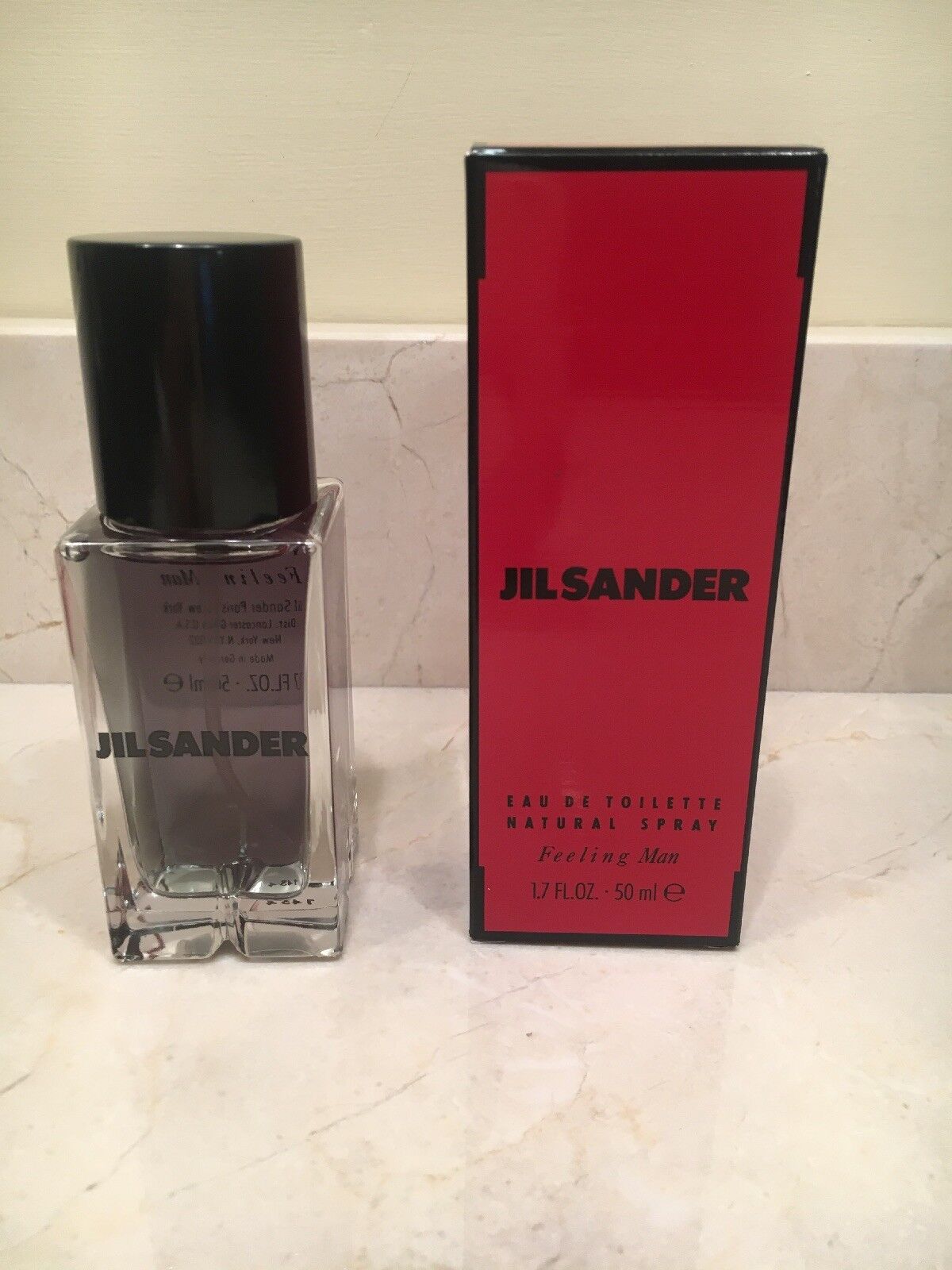 Feeling Man by Jil Sander Eau de Toilette Natural Spray for Men 1.7 fl oz  NIB