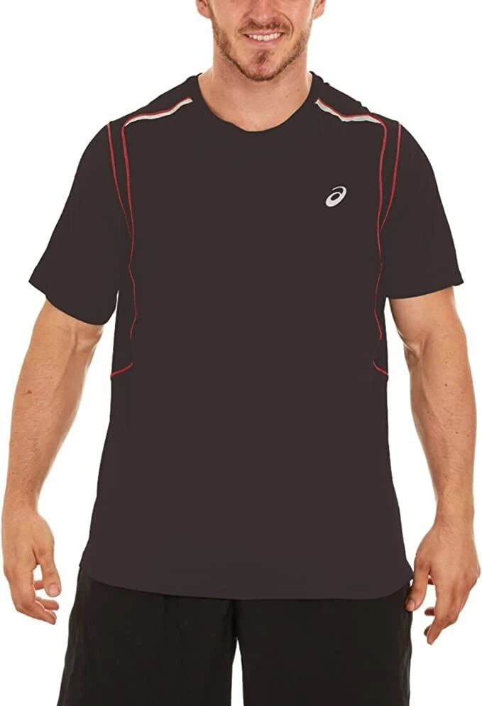 ASICS Men's Jikko Short Sleeve Round Neck Activewear T-Shirt | Dark Grey | 2XL