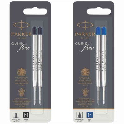 PARKER Kugelschreiber-Mine M ca. 0,6mm SPARPACK blau | schwarz wählbar
