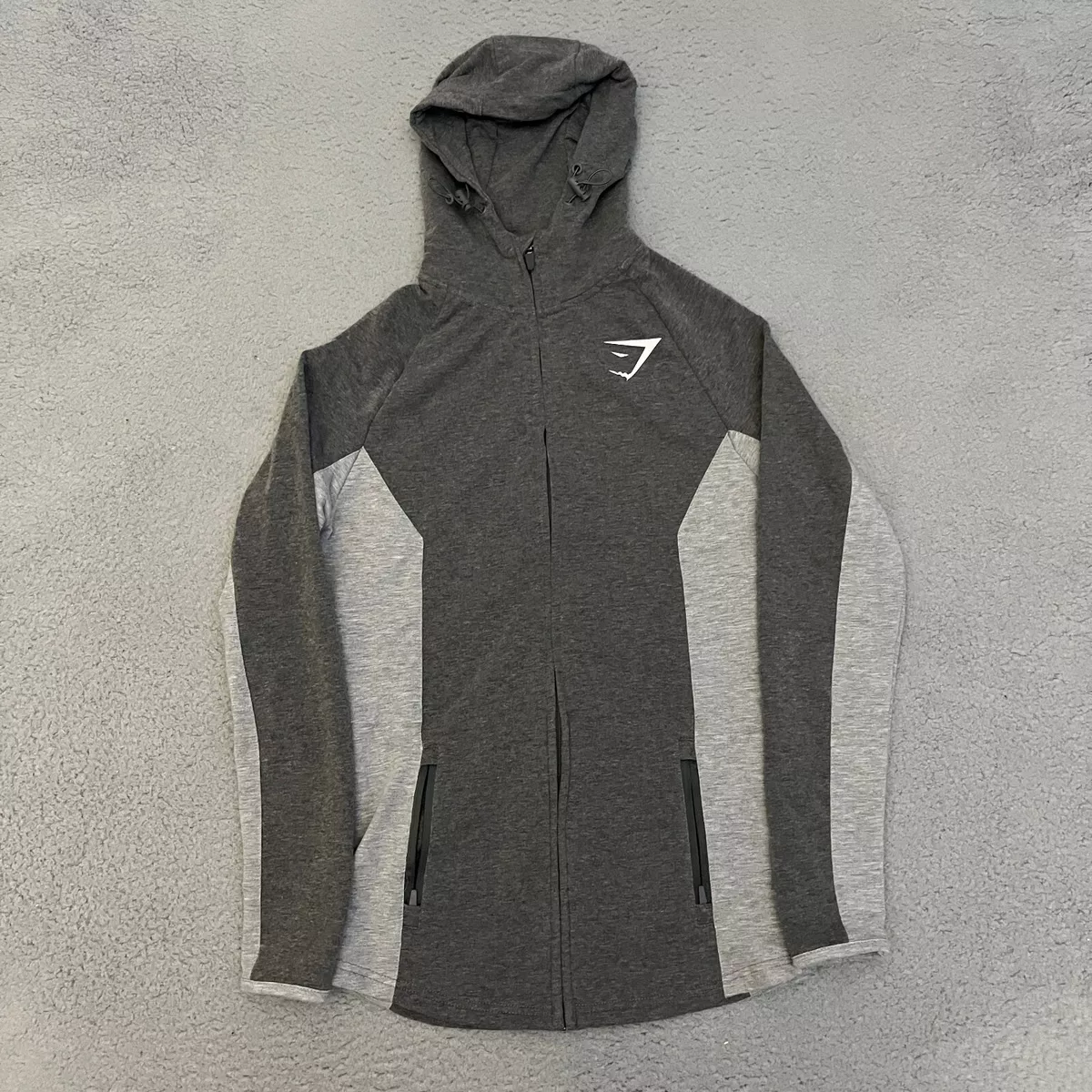 Gymshark Gray Full Zip Hoodie Womens Size S