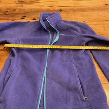 Columbia Full Zip Fleece Girls Size XL 18/20 Jacket Zip Pockets purple