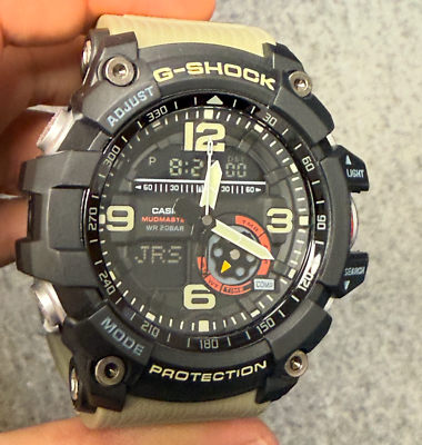 USED Casio Men's G-Shock Master of G Mudmaster Twin Sensor Watch