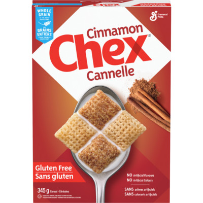 2-Pack General Mills Cinnamon Chex Breakfast Cereal, Gluten Free, Whole Grains