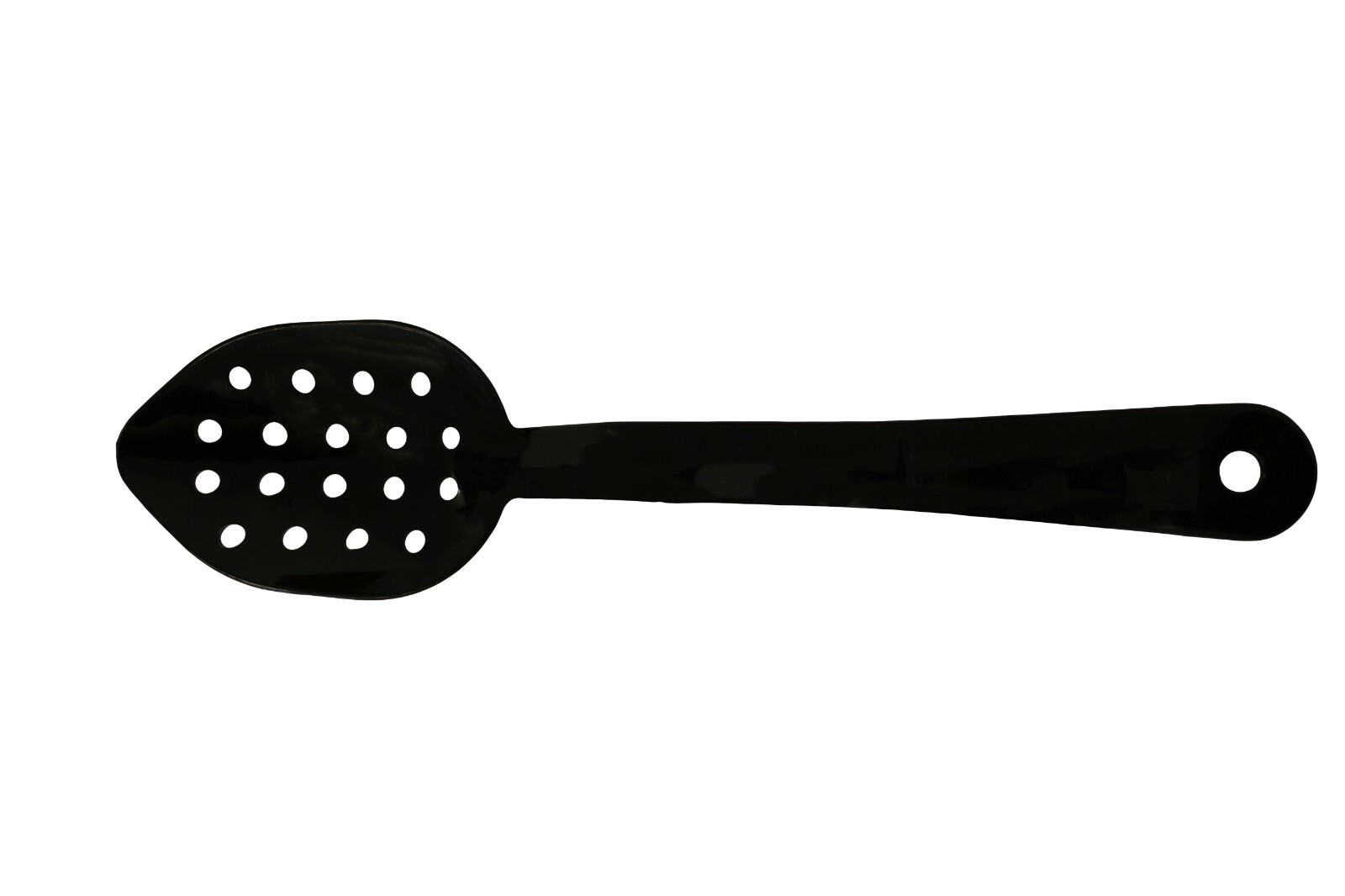 12x Black Deli Serving Spoon 11""/ 28cm Plastic Spoons Salad Food Catering