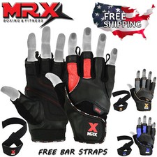 Power Weight Lifting Training Gym Gloves Straps Wrist Support Lift Workout